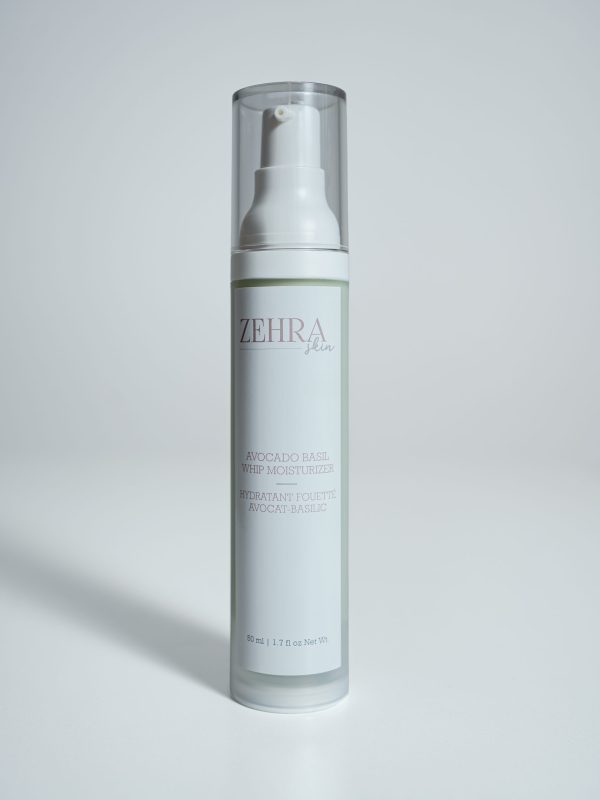 Whipped avocado-basil moisturizer