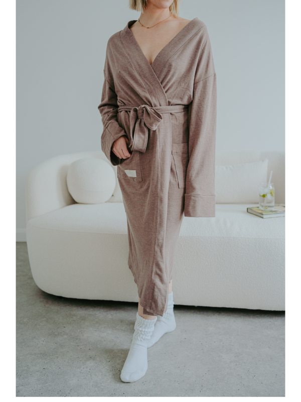 Bamboo French Terry Chocolate Bathrobe